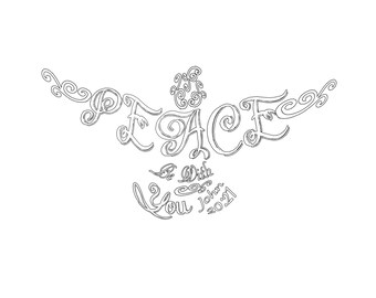 Peace Dove Coloring Page (John 20:21)