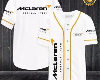 McLaren Formula 1 Baseball Jersey, McLaren Car Racing F1 Jersey