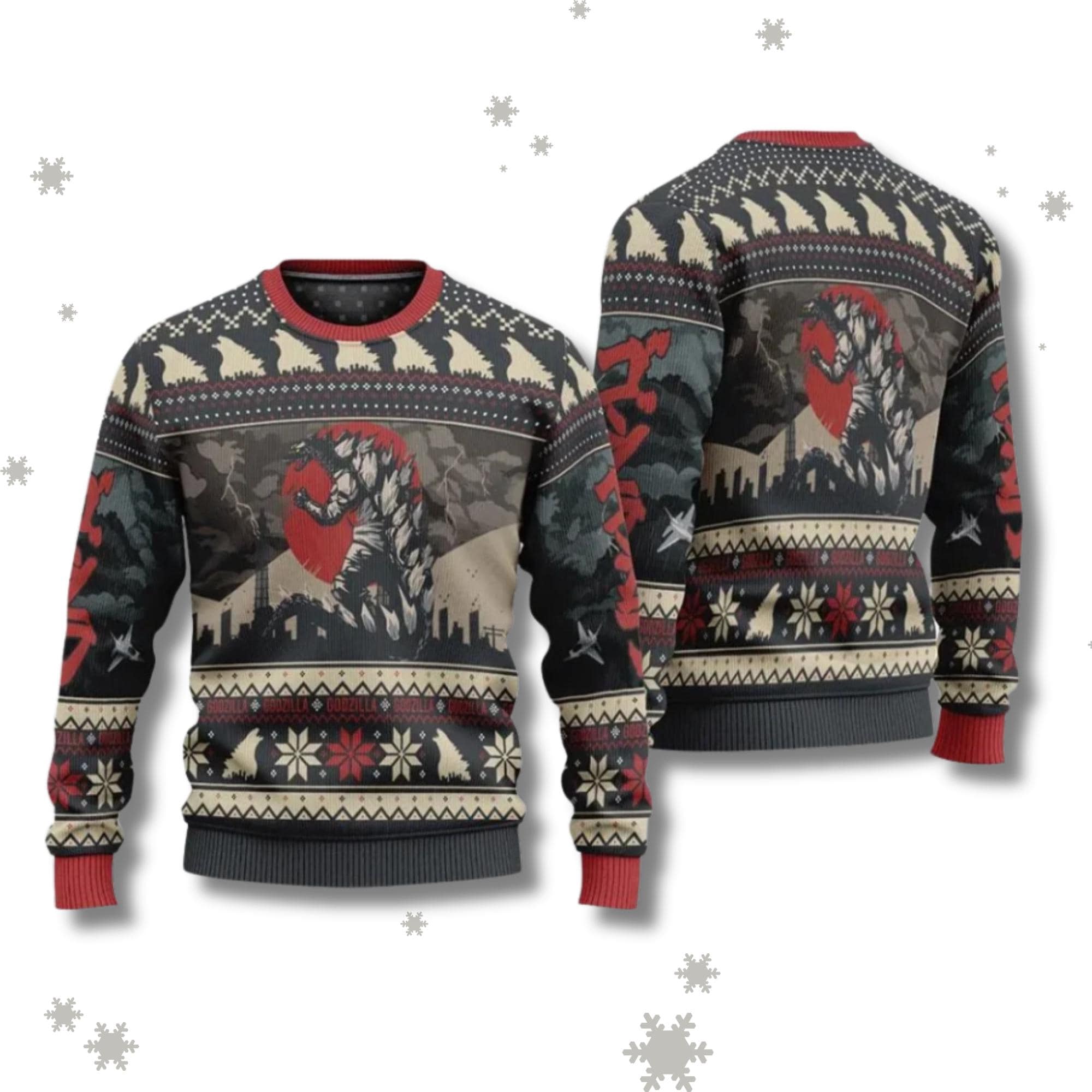 Godzilla Sweater - Etsy