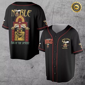 Individuell Ihr Name, Tempel Noble Shriners King Of Baseball Jersey Shirt Größe S-5XL