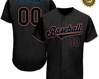 Scarcewear Signature Plain Black Baseball Jersey Shirt Size