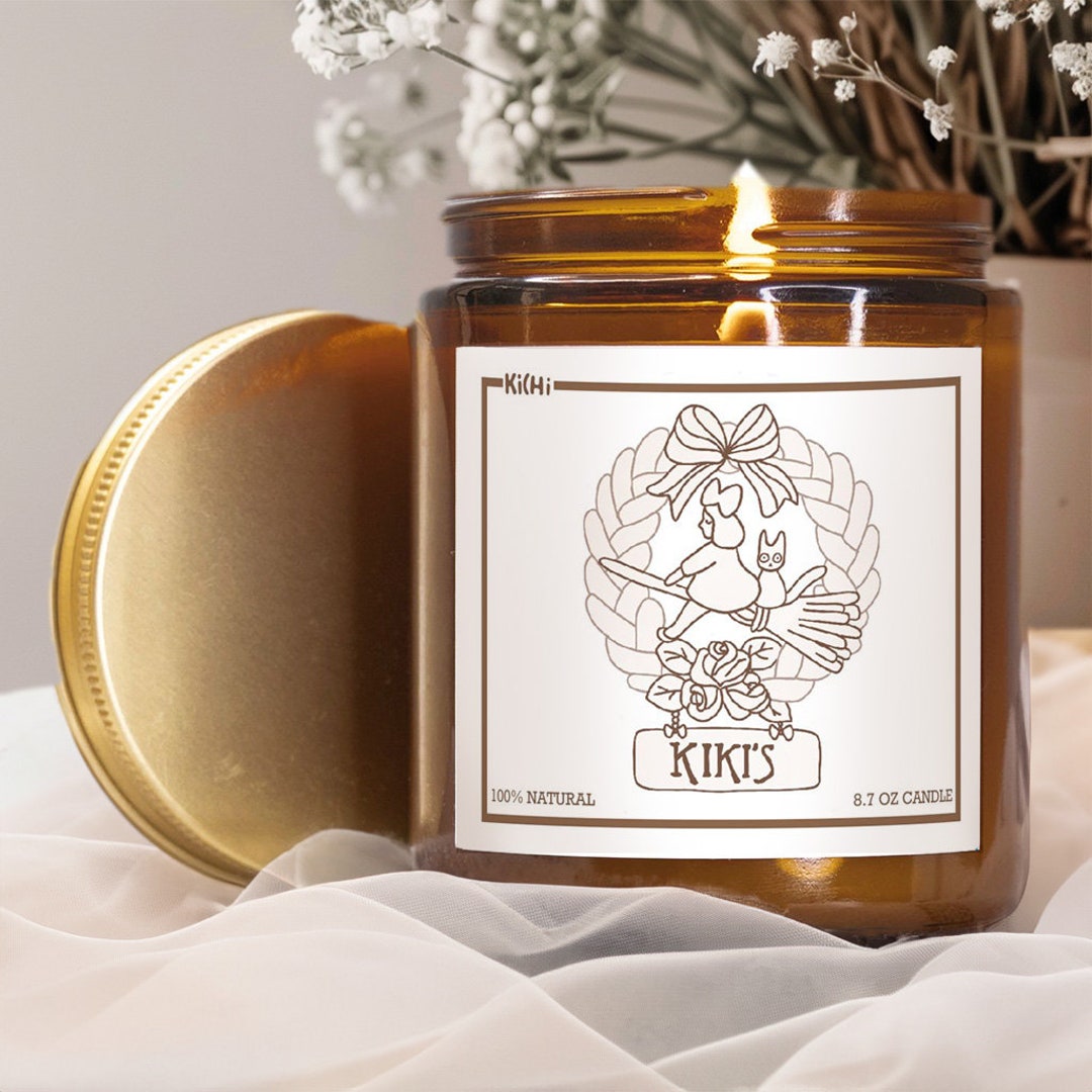 Studio Ghibli Inspired Kiki's Delivery Inspired Candle Cute Anime Decor