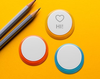 Recordable AAC Buttons | Mini Buttons | FlowTalk | Augmented Alternative Communication Device