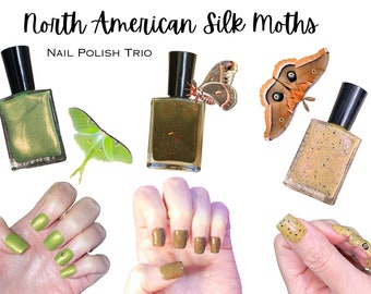 North American Silk Moths Nail Polish Collection