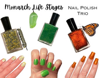 Monarch Life Stages Nail Polish Collection