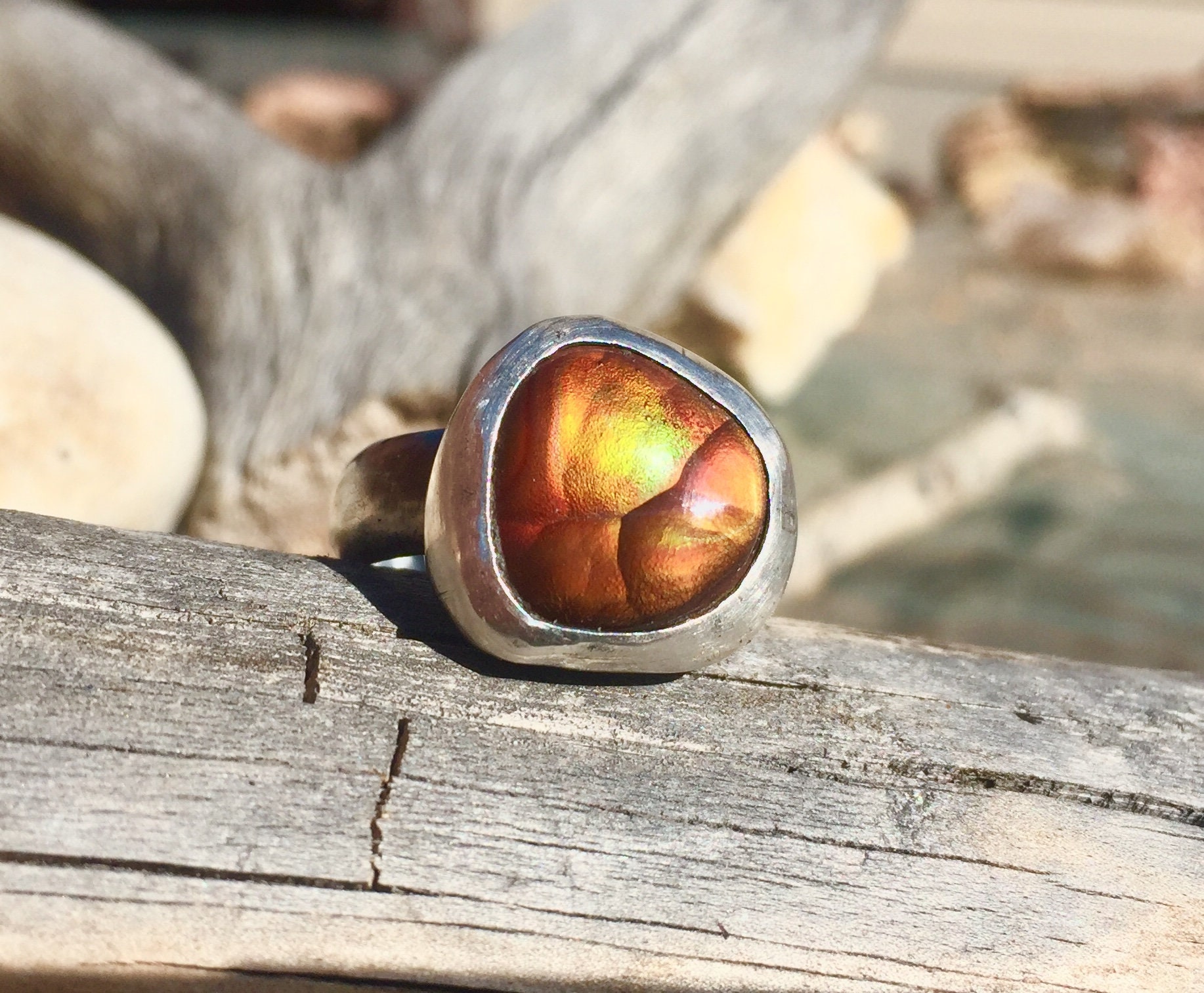 Arizona Fire Agate Ring