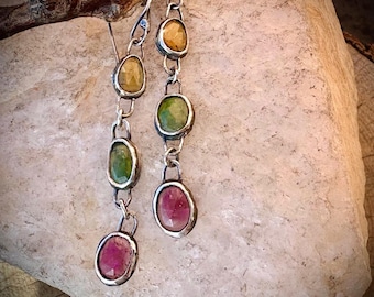 Tourmaline Trifecta Earrings