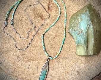 Old World Feather Necklace