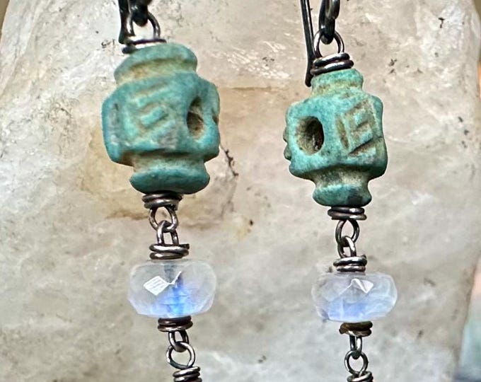 Peach & Patina Earrings