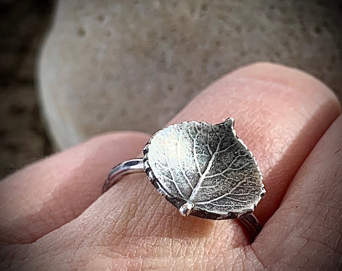 Colorado Aspen Leaf Ring