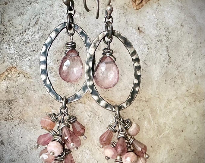 Pink Glimmer Earrings
