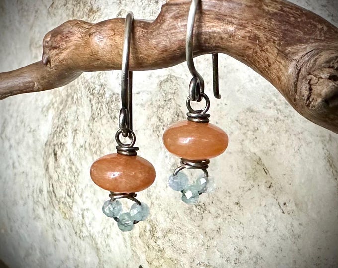 Peach & Sky Earrings