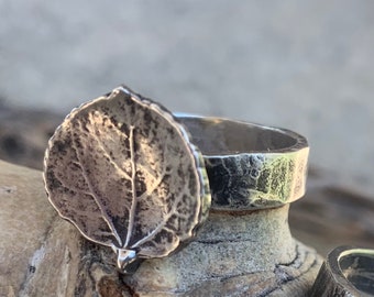 Colorado Aspen Leaf Ring
