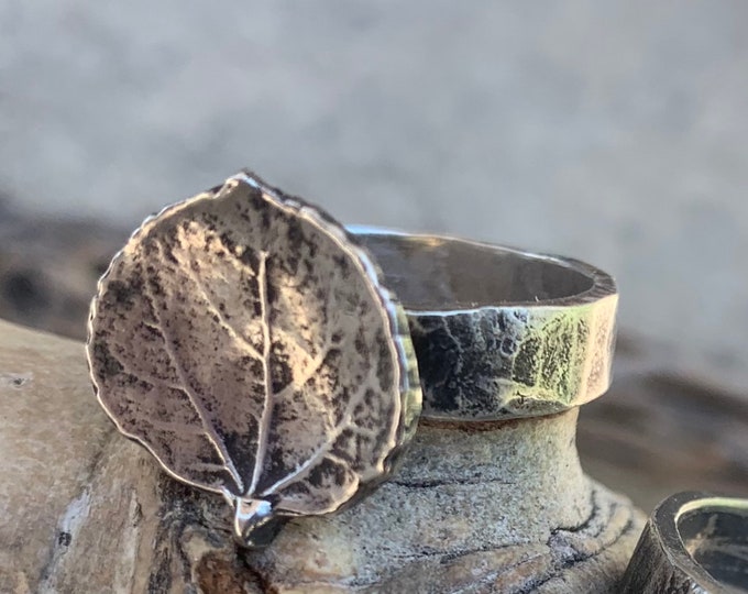 Colorado Aspen Leaf Ring