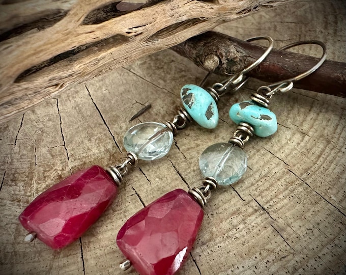Ruby Blues Earrings