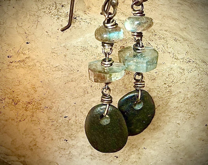 Black & Blue Earrings