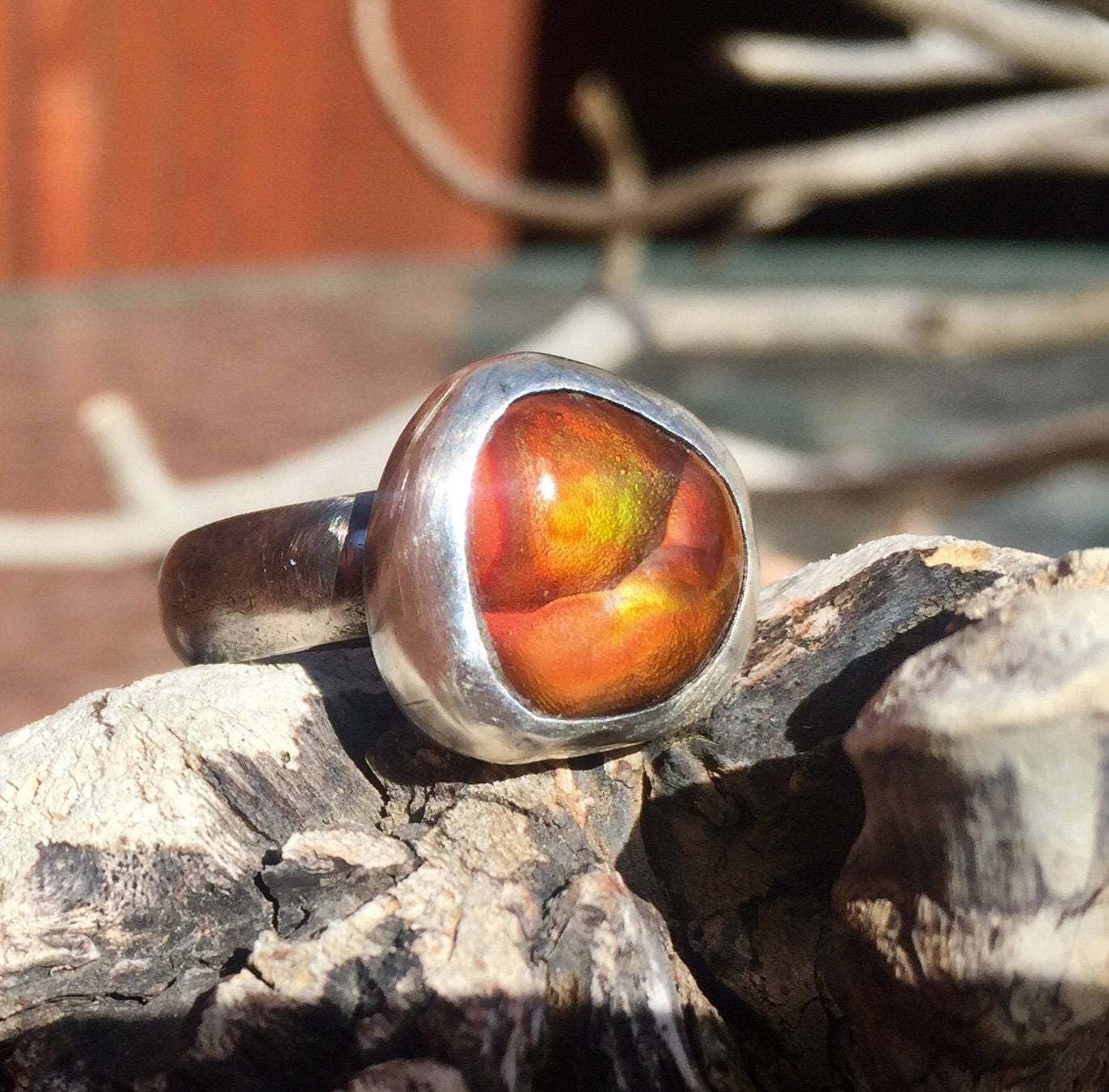 Arizona Fire Agate Ring