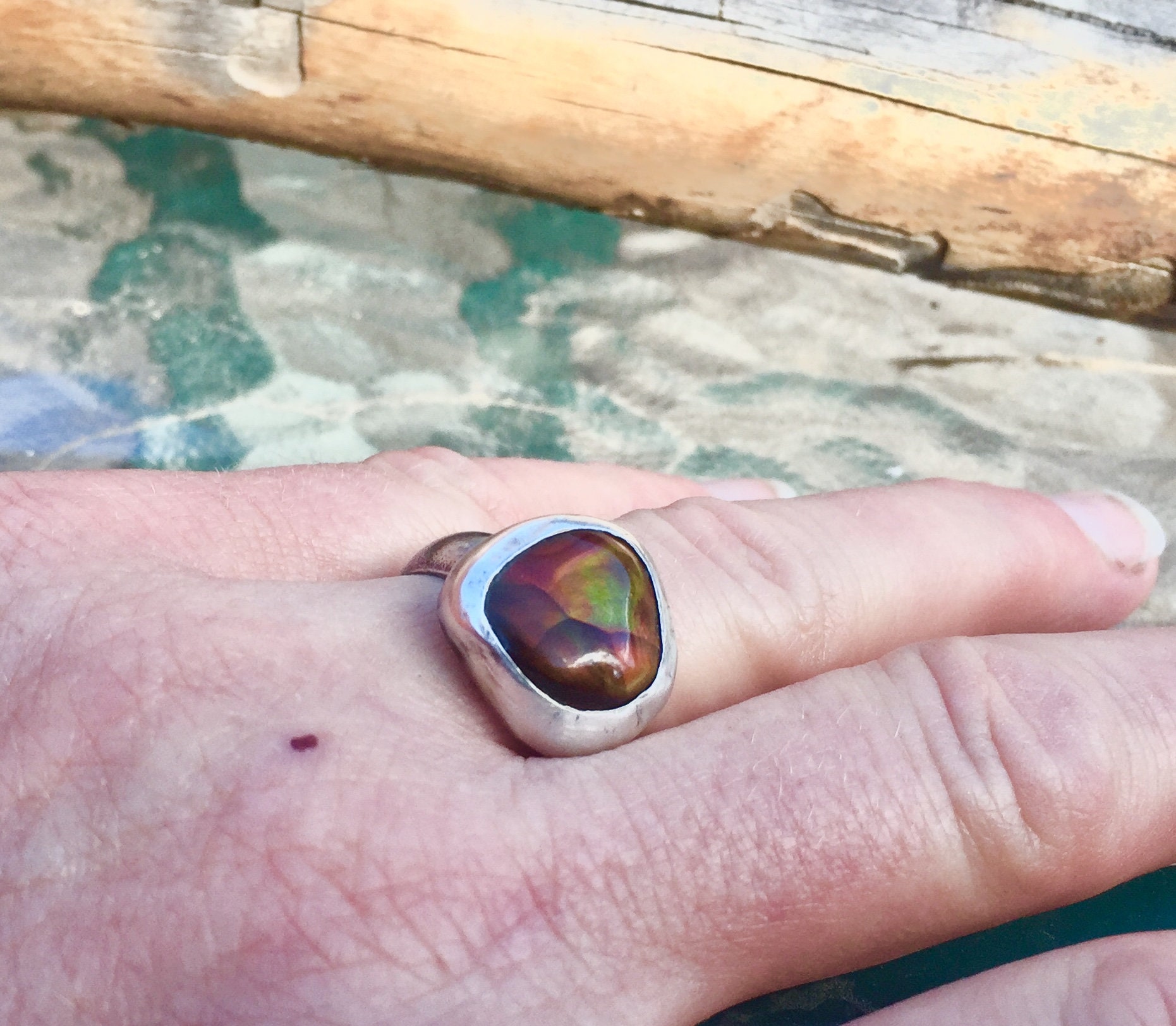 Arizona Fire Agate Ring