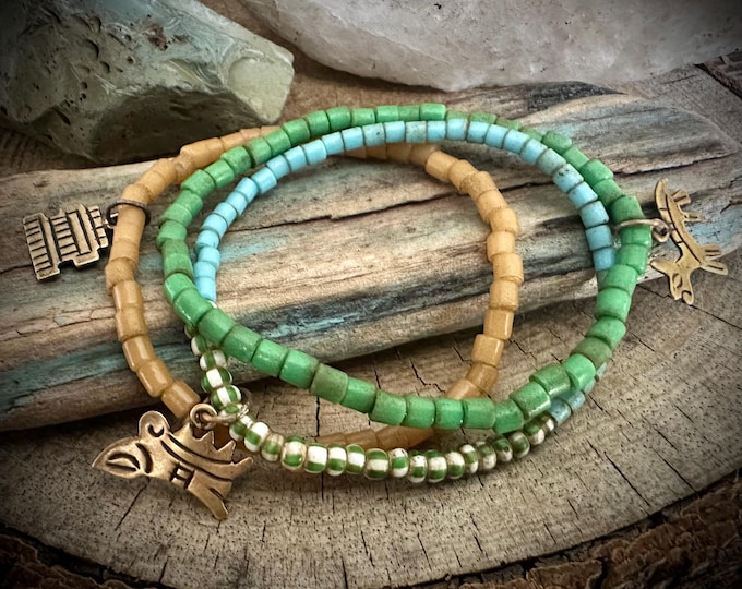 Venetian Glass Bead Bracelets