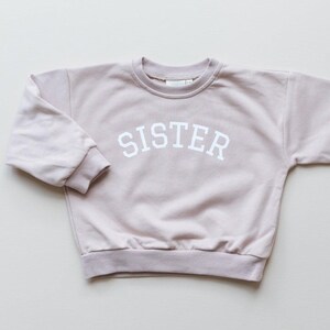 Sweat ras du cou Sister - Sweat grande soeur - Ensemble petite soeur - Bébé fille