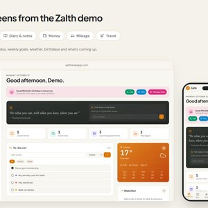 Zalth All In One Life Planner | Digital Productivity Tool & Personal Organiser Webapp