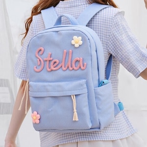 Kinderrucksäcke Benutzerdefinierte Kinderrucksack mit Namen Zurück zur Schule Personalisierter Rucksack für Kinder Zurück zu Schulgeschenk für Kinder Netter Kinderrucksack