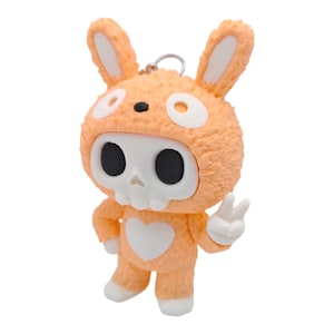 Skubbies Tuff monster figurine, keychain, and backpack charm - 3D Printed - great gift for monster lovers and back to school