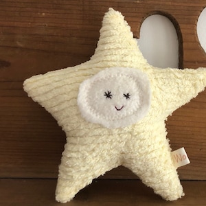 Twinkle Star Toy,, Plush, Eco Friendly Toy, Natural, Baby Shower Gift, Newborn image 1