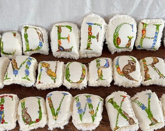Alphabet - Mini Pillows -Individual Letters -  Children- Baby -Nursery Decor