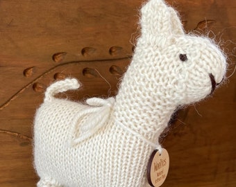 Llama, Stuffed Animal, Plush Toy, Natural Toy, Hand Knit