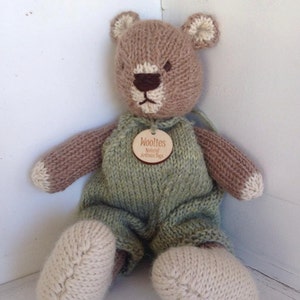 Teddy Bear Eco Kids Toy Heirloom Natural hand Knit