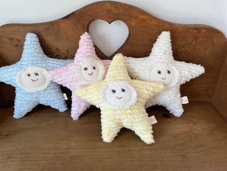 Eco Kids Toy, Star, Baby, Plush, Natural Eco-Friendly Baby Shower Toy Celestial image 6