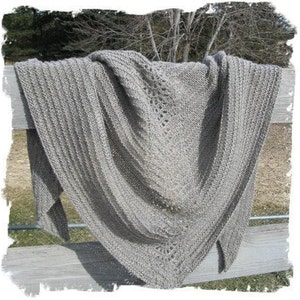 Lace Shawl Pattern Easy Lace Knitting Pattern Beginner Knitting Pattern