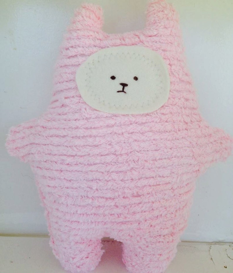 Eco Kids Toy Soft Teddy Bear Cat BearCat Plush Natural Eco-Friendly Doll Waldorf image 4