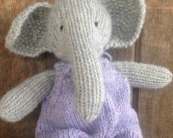 Elephant Eco Kids Toy Stuffed Animal Natural Eco Friendly Heirloom Quality CUSTOM ORDER