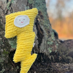 Stormy, Lightning Bolt Toy, Soft Plush, Natural Toy,  Baby Thunder Eco Kids