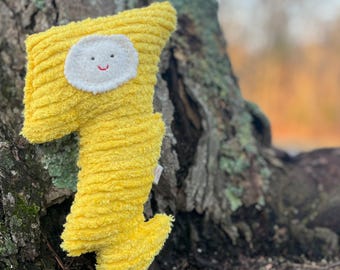 Stormy, Lightning Bolt Toy, Soft Plush, Natural Toy,  Baby Thunder Eco Kids
