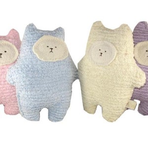 Eco Kids Toy Soft Teddy Bear Cat BearCat Plush Natural Eco-Friendly Doll Waldorf image 1