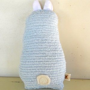 Soft Bunny Rabbit Doll, Plush, Natural, Eco-Friendly, Blue Bunny Friend image 3