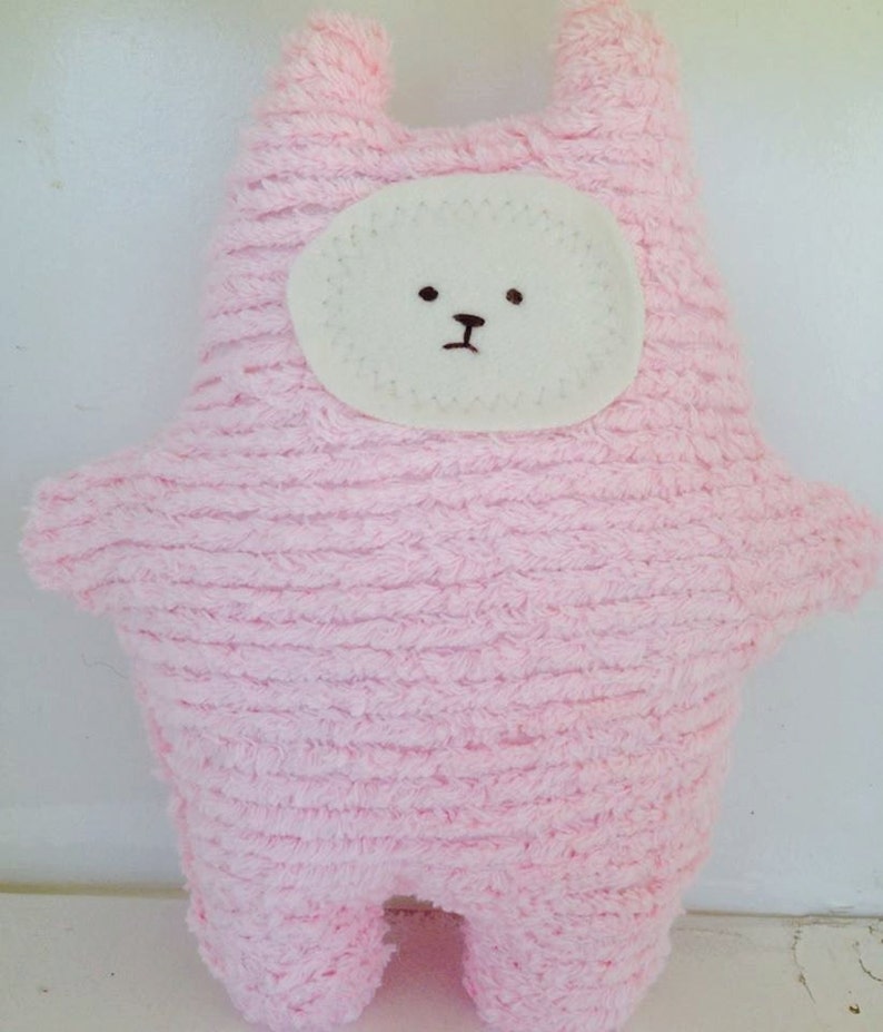 Eco Kids Toy Soft Teddy Bear Cat BearCat Plush Natural Eco-Friendly Doll Waldorf image 3