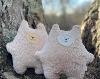 Baby Gift, Organic Cotton Sherpa Teddy Bear Cub, Plush Toy