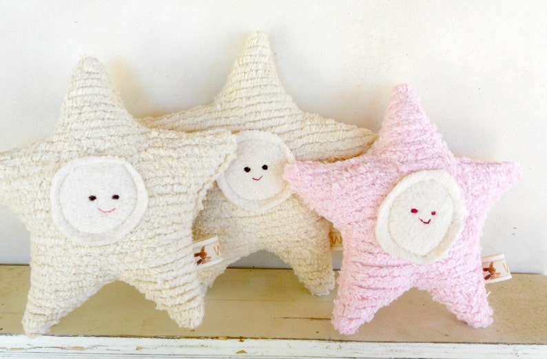 Eco Kids Toy, Star, Baby, Plush, Natural Eco-Friendly Baby Shower Toy Celestial image 1