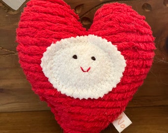 Valentine Heart  - Natural Toy - Eco Kids - Newborn - Plush - Lovey Pillow