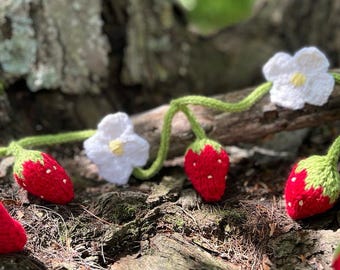 Strawberry Garland - Bunting - Farmhouse Decor