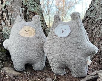 Teddy Bear Cub: Handmade Wool Stuffed Plush Organic