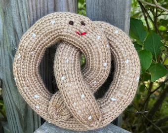 Pretzel Plushie - Eco Kids Toy  - Newborn Gift - Baby Shower