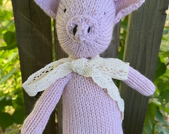 Pig - Piggy -  Plush Stuffed Animal, Toy, EcoKids