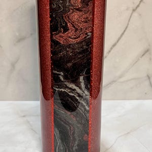 Handmade Alcohol Ink Swirl 20oz Skinny Tumbler: Unique Travel Cup