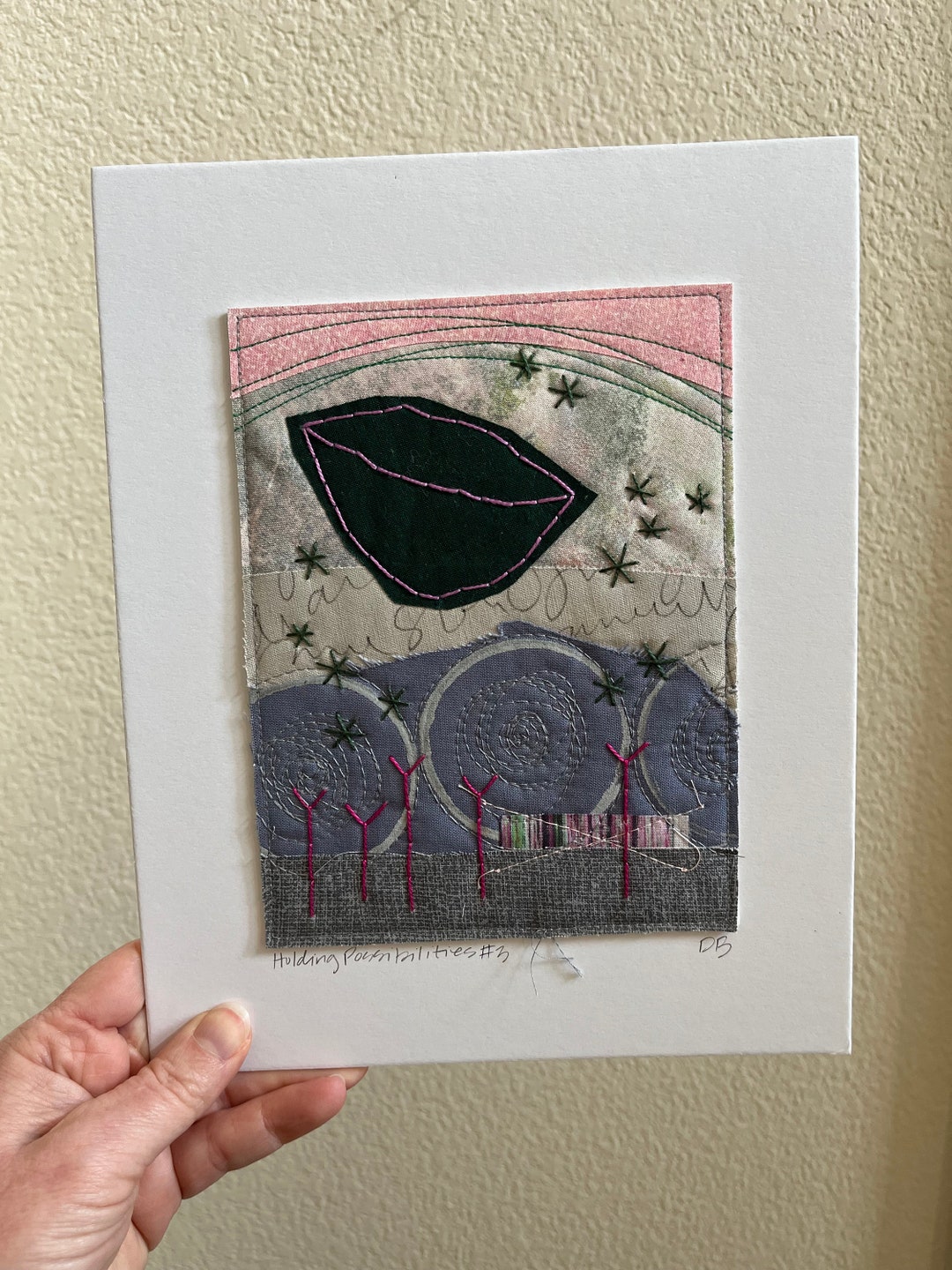 Holding Possibilities 3 Original Art Quilt Collage Deborah Boschert Etsy