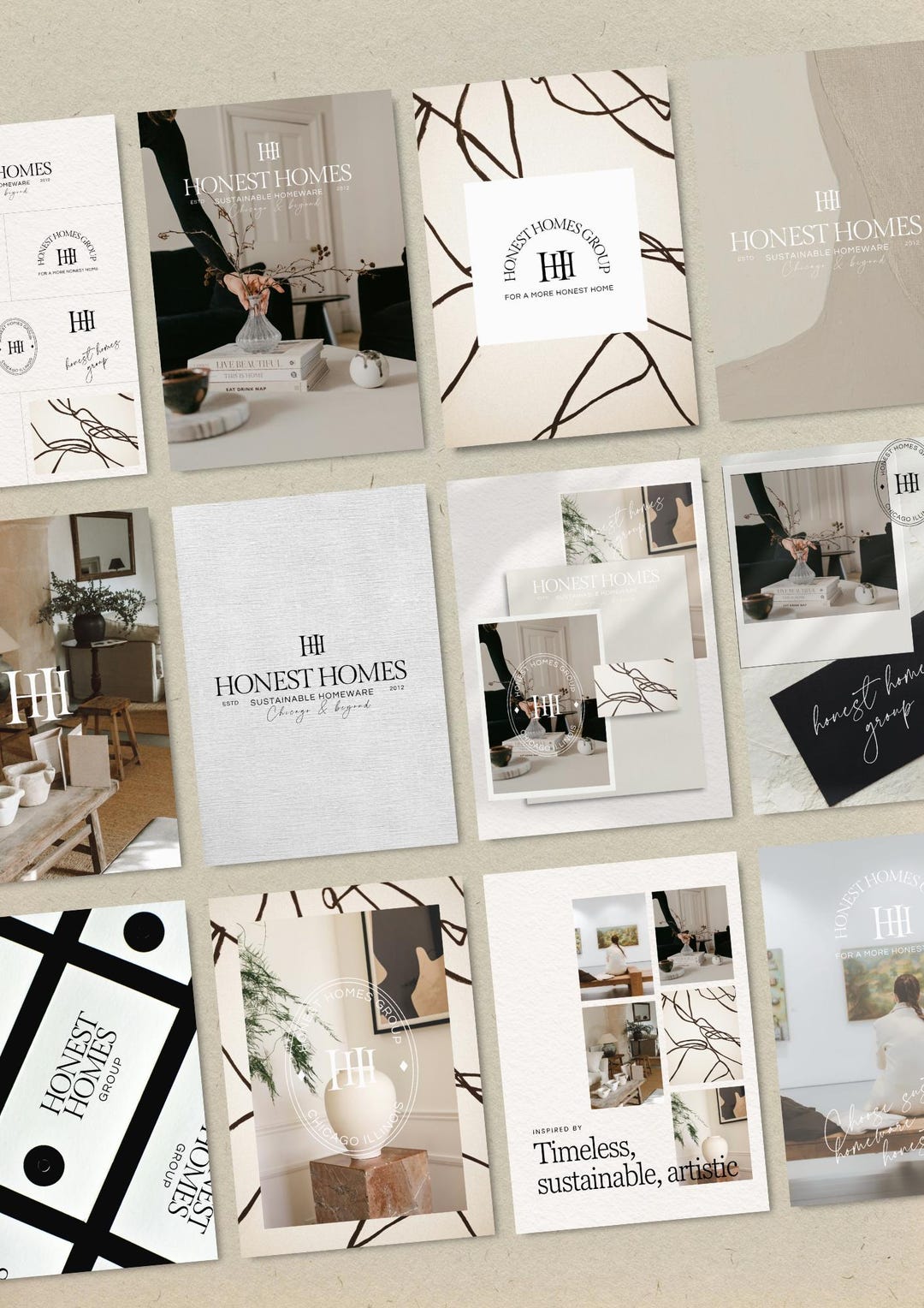Interior Designer Branding Kit, Modern Premade Brand Kit, Semi Custom ...